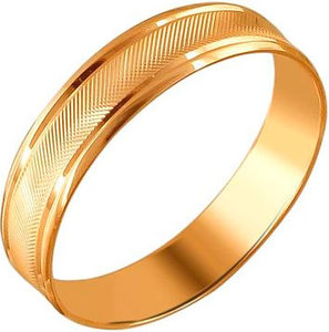 Золотое обручальное парное кольцо Эстет Адамас 